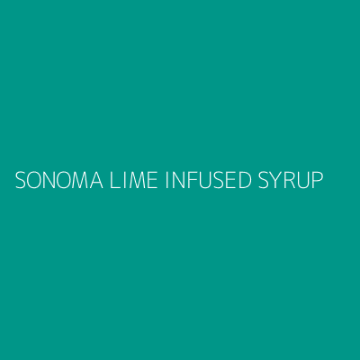 Product SONOMA LIME INFUSED SYRUP