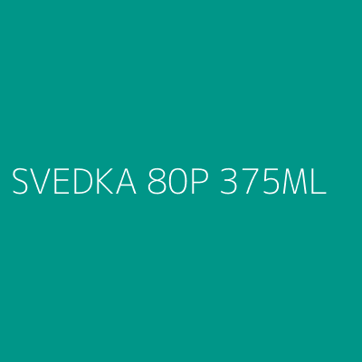 Product SVEDKA 80P 375ML