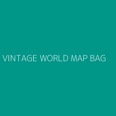 Product VINTAGE WORLD MAP BAG