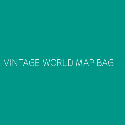 Product VINTAGE WORLD MAP BAG