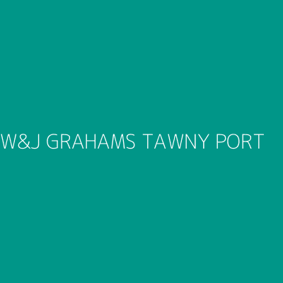 Product W&J GRAHAMS TAWNY PORT