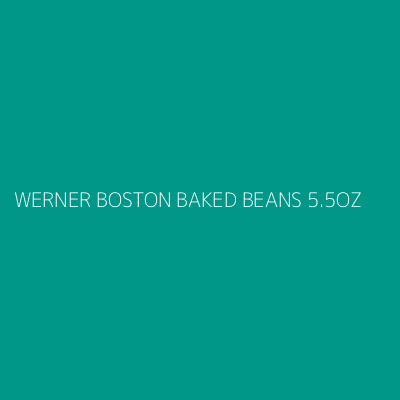 Product WERNER BOSTON BAKED BEANS 5.5OZ