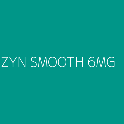 Product ZYN SMOOTH 6MG
