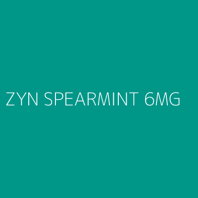 Product ZYN SPEARMINT 6MG