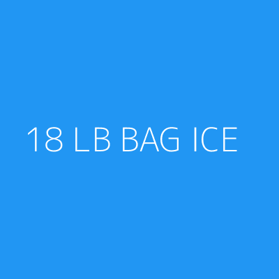 Product 18 LB BAG ICE