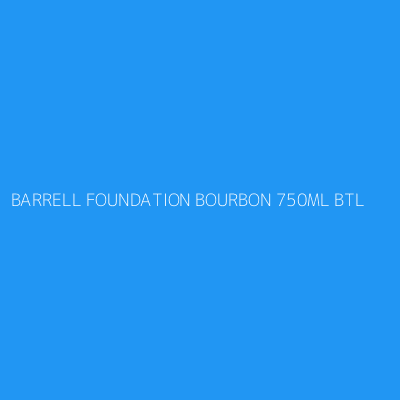 Product BARRELL FOUNDATION BOURBON 750ML BTL