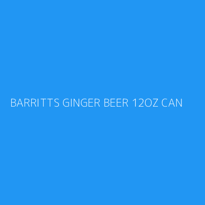Product BARRITTS GINGER BEER 12OZ CAN