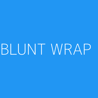 Product BLUNT WRAP