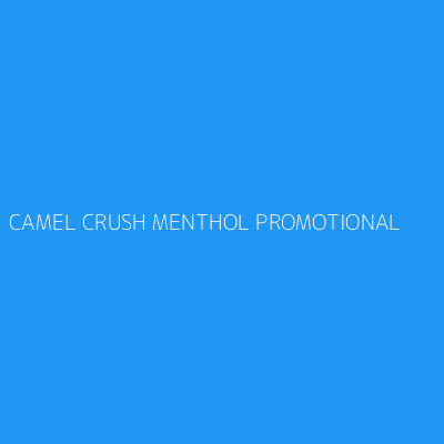 Product CAMEL CRUSH MENTHOL PROMOTIONAL 