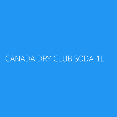 Product CANADA DRY CLUB SODA 1L