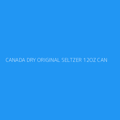 Product CANADA DRY ORIGINAL SELTZER 12OZ CAN