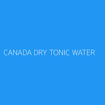 Product CANADA DRY TONIC WATER