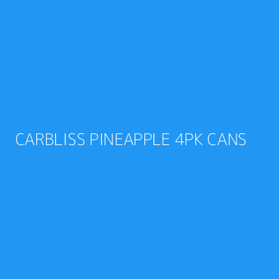 Product CARBLISS PINEAPPLE 4PK CANS