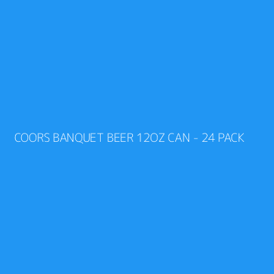Product COORS BANQUET BEER 12OZ CAN - 24 PACK