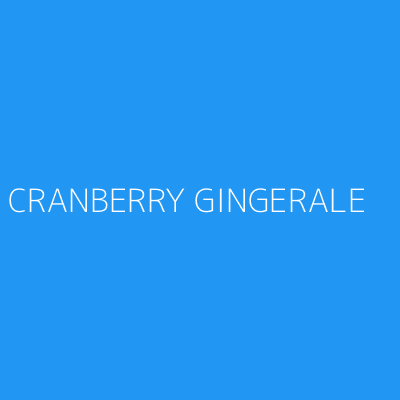 Product CRANBERRY GINGERALE