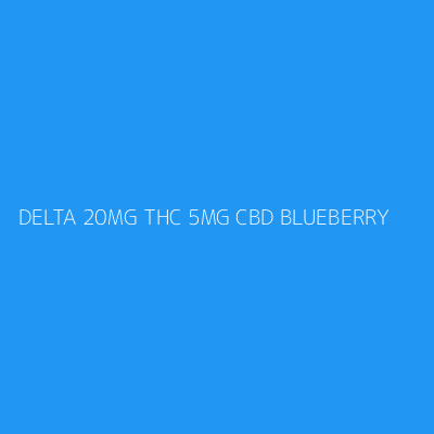 Product DELTA 20MG THC 5MG CBD BLUEBERRY