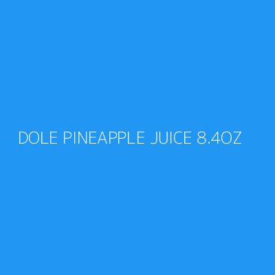 Product DOLE PINEAPPLE JUICE 8.4OZ