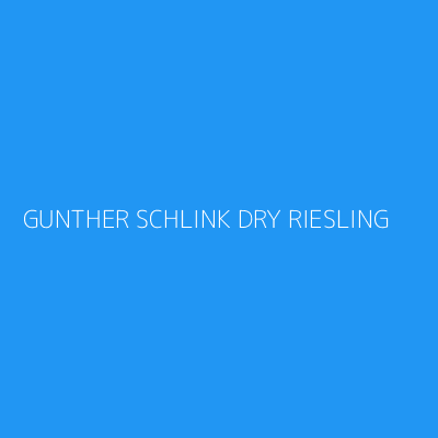 Product GUNTHER SCHLINK DRY RIESLING