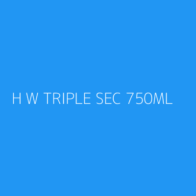 Product H W TRIPLE SEC 750ML