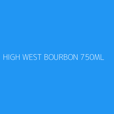 Product HIGH WEST BOURBON 750ML