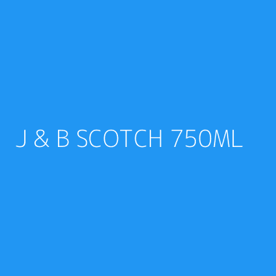 Product J & B SCOTCH 750ML