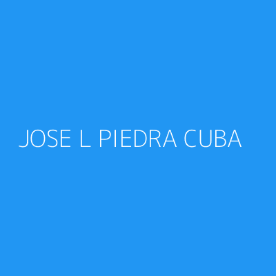 Product JOSE L PIEDRA CUBA