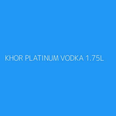 Product KHOR PLATINUM VODKA 1.75L