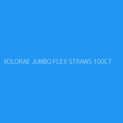 Product KOLORAE JUMBO FLEX STRAWS 100CT