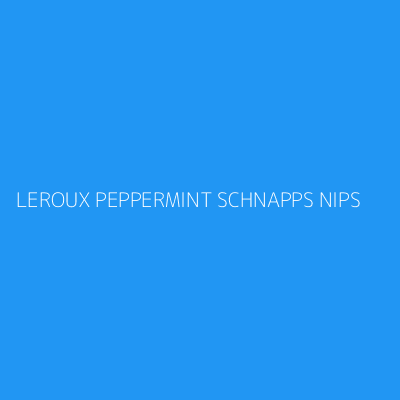 Product LEROUX PEPPERMINT SCHNAPPS NIPS