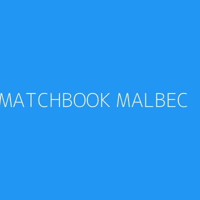 Product MATCHBOOK MALBEC