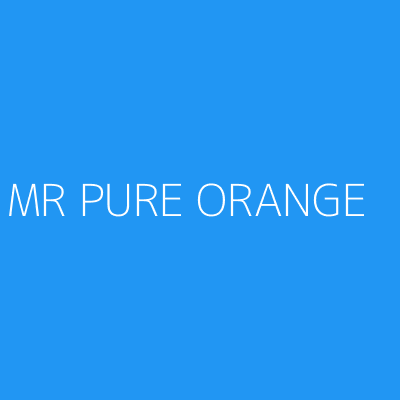 Product MR PURE ORANGE