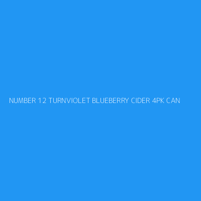 Product NUMBER 12 TURNVIOLET BLUEBERRY CIDER 4PK CAN