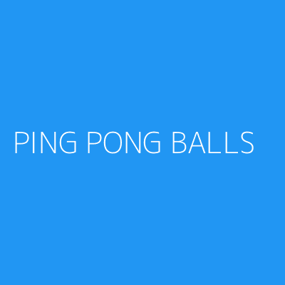 Product PING PONG BALLS