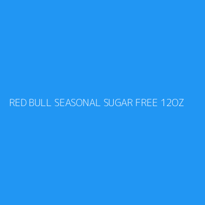 Product RED BULL SEASONAL SUGAR FREE 12OZ