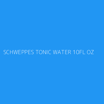 Product SCHWEPPES TONIC WATER 10FL OZ