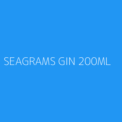 Product SEAGRAMS GIN 200ML