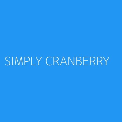 Product SIMPLY CRANBERRY