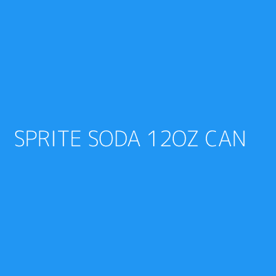 Product SPRITE SODA 12OZ CAN