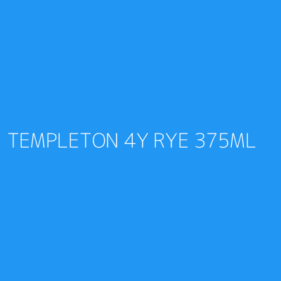 Product TEMPLETON 4Y RYE 375ML