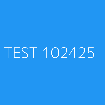 Product TEST 102425