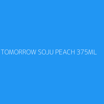 Product TOMORROW SOJU PEACH 375ML