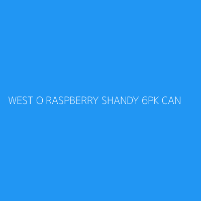 Product WEST O RASPBERRY SHANDY 6PK CAN