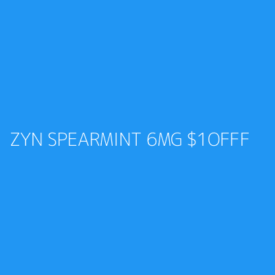Product ZYN SPEARMINT 6MG $1OFFF