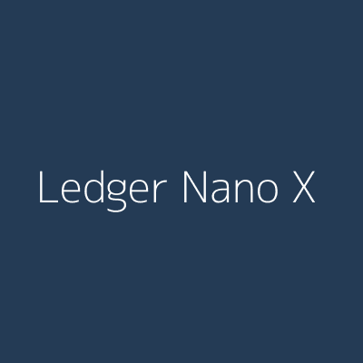 Ledger Nano X Device