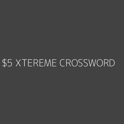 Product $5 XTEREME CROSSWORD