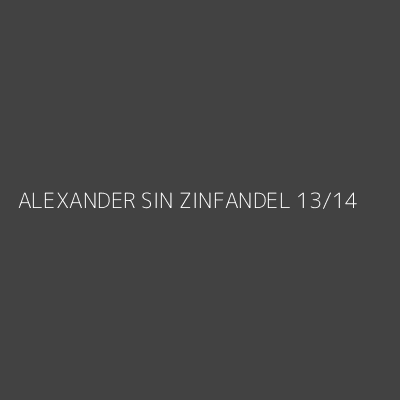 Product ALEXANDER SIN ZINFANDEL 13/14