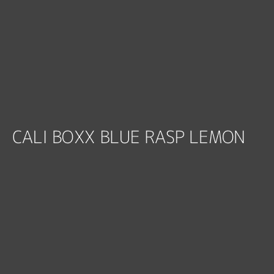Product CALI BOXX BLUE RASP LEMON