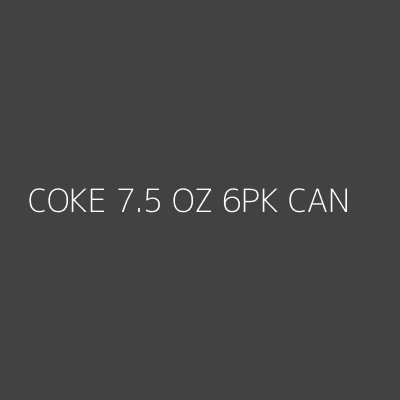 Product COKE 7.5 OZ 6PK CAN