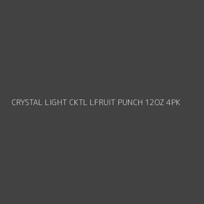 Product CRYSTAL LIGHT CKTL LFRUIT PUNCH 12OZ 4PK