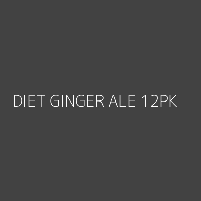 Product DIET GINGER ALE 12PK